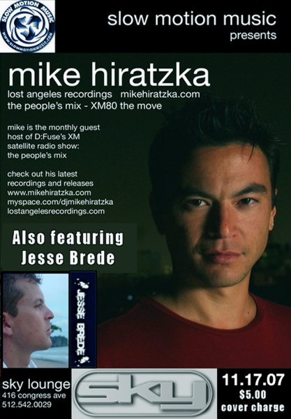 Mike Hiratzka @ SKY - Nov 17th