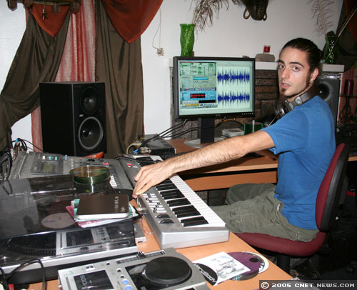 Bassnectar at work in his studio